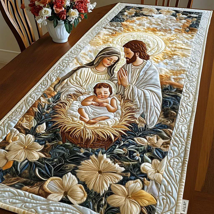 Camino de mesa acolchado - Belén Divino