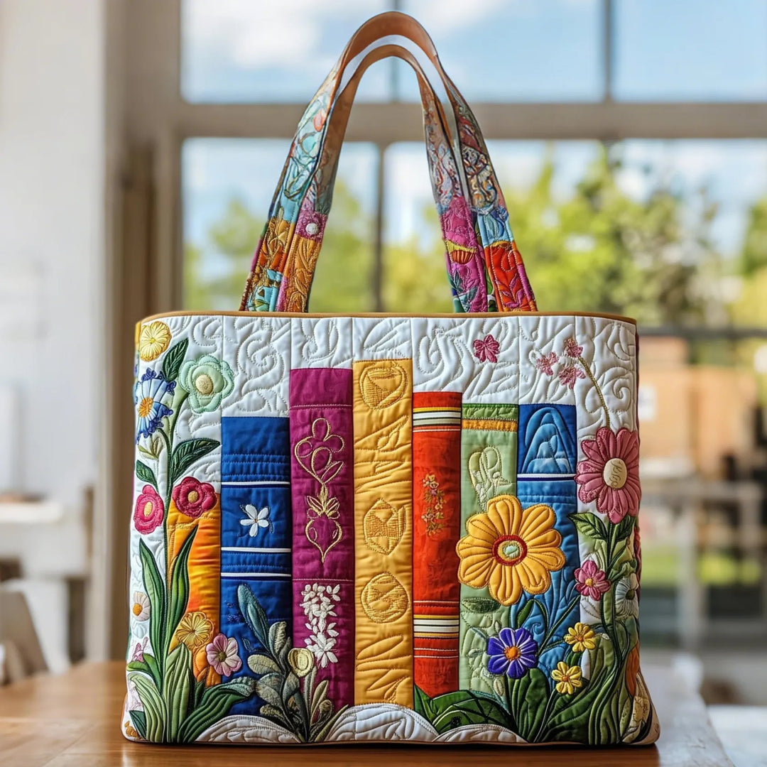 Bolso Artesanal - Biblioteca Floral