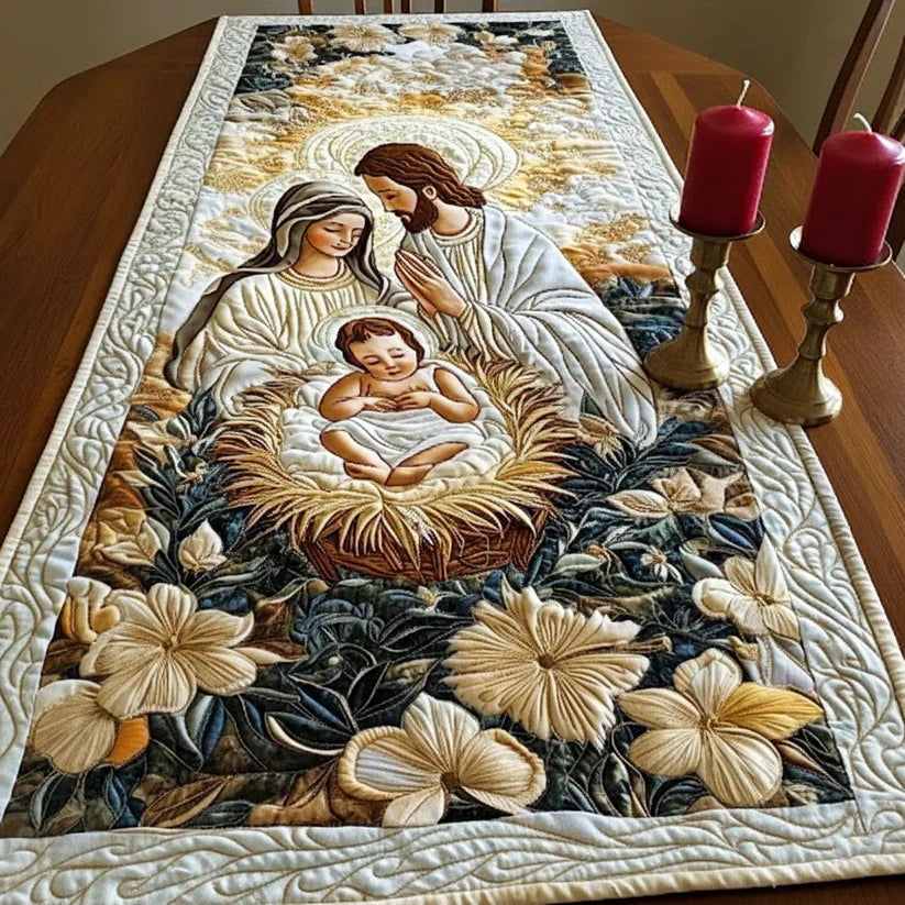 Camino de mesa acolchado - Belén Divino